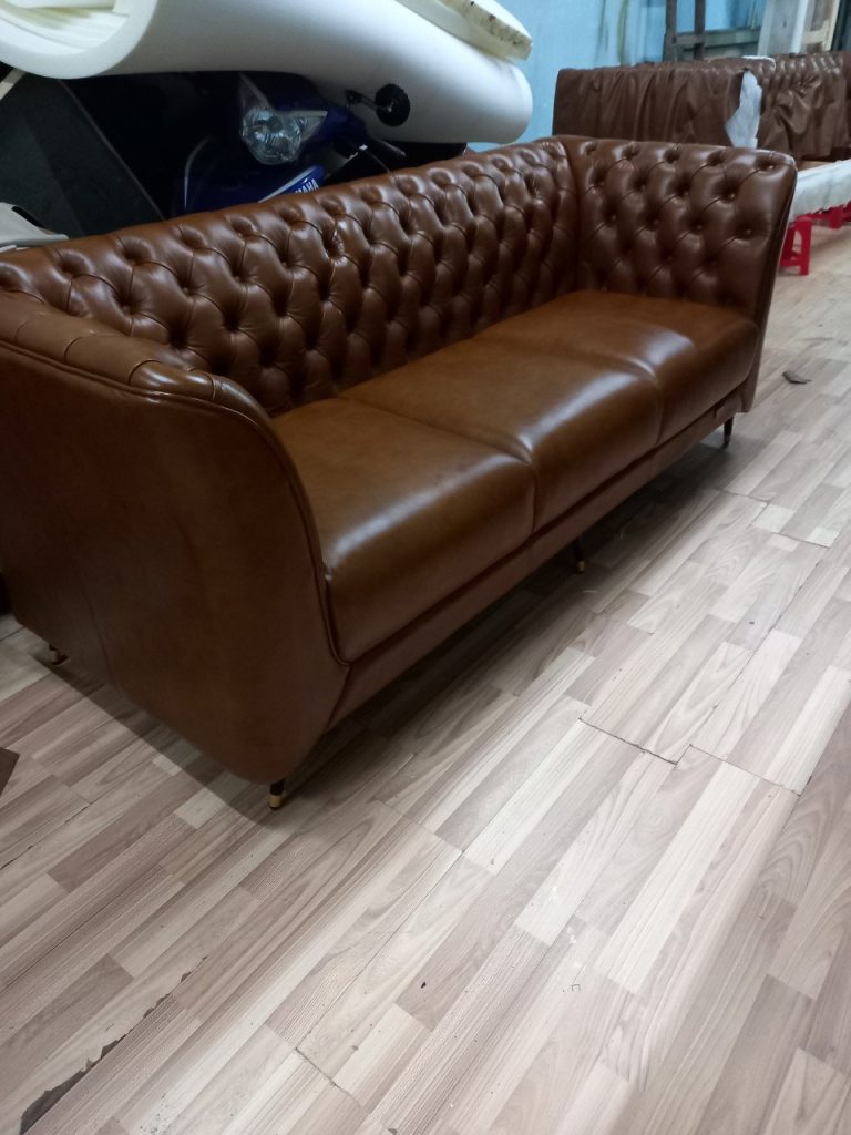 Dịch vụ bọc ghế sofa màu da bò