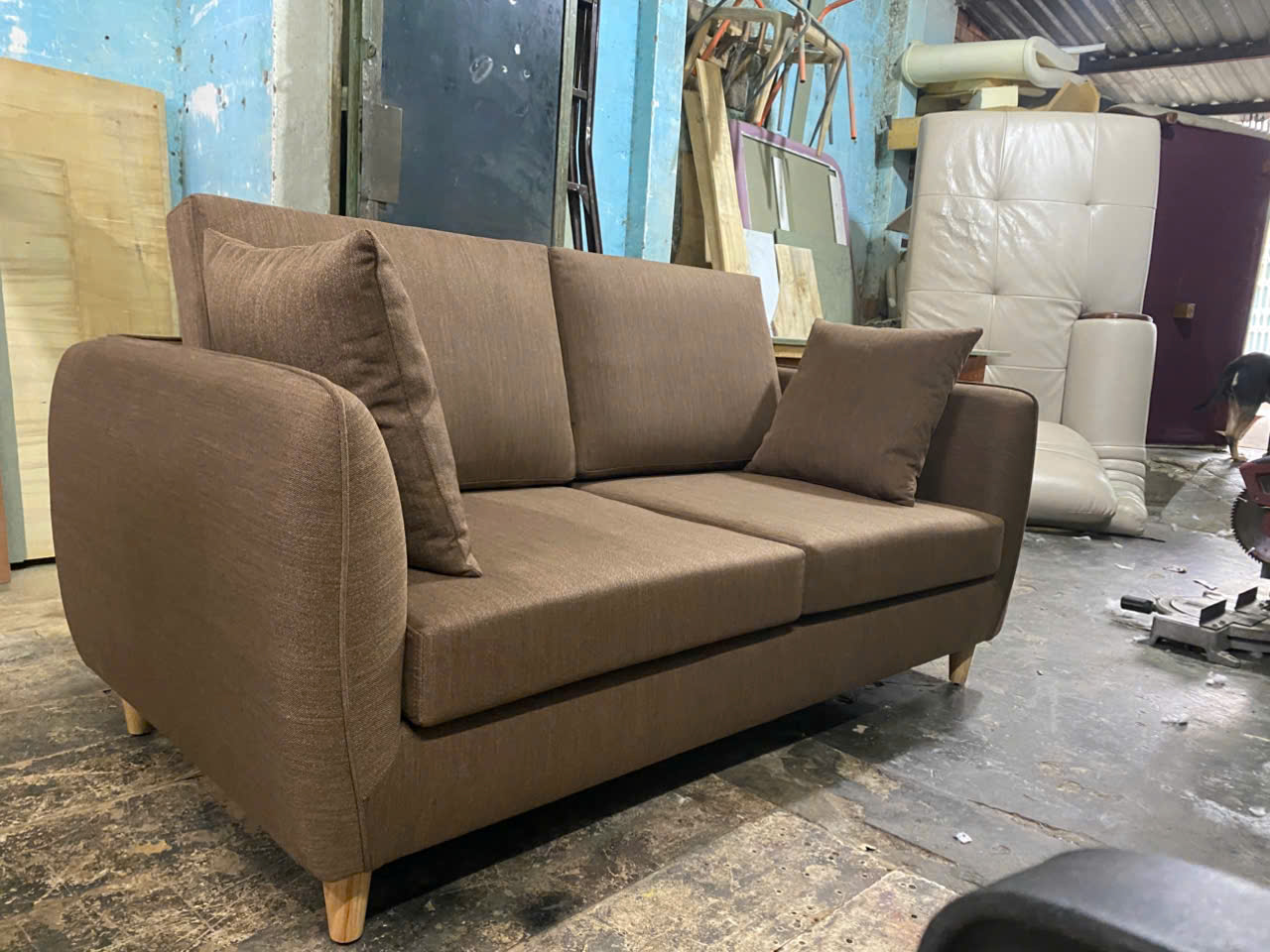 bọc lại sofa nỉ
